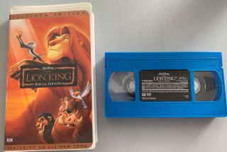 Rare Blue Vhs The Lion King Special Edition 2003,  Platinum Edition 30420