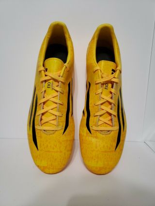Adidas Mens Rare F10 Fg Messi M17607 Yellow Black Soccer Cleats Size 11