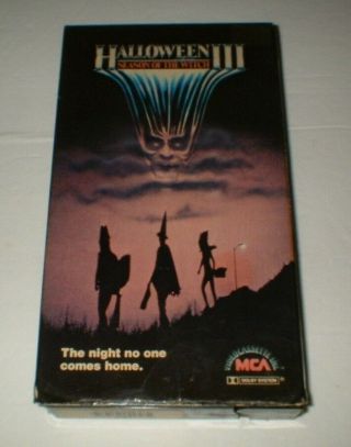 Halloween 3: Season Of The Witch (vhs) 1982 Cover Art Rare Htf