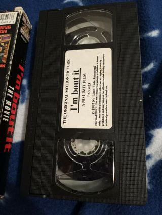 OOP I ' m Bout It: The Movie - Rare 1997 VHS - Master P No Limit Records Moon Jones 3