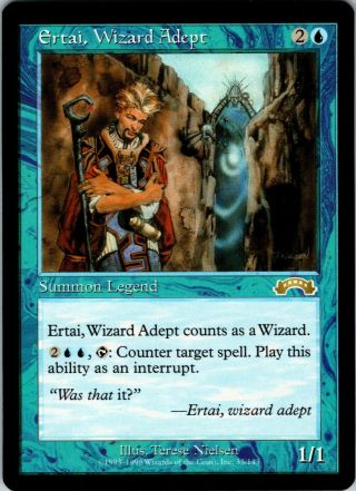 Mtg Magic Ertai,  Wizard Adept Exodus Never Played
