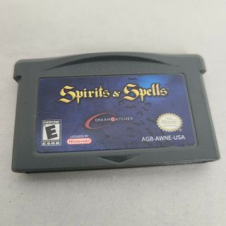 Spirits & Spells Nintendo Game Boy Advance Gba 2003 Htf Rare