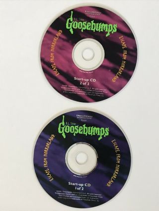 Goosebumps Escape From Horrorland PC RARE Video Game CD ROM 1996 Windows 95 OOP 2