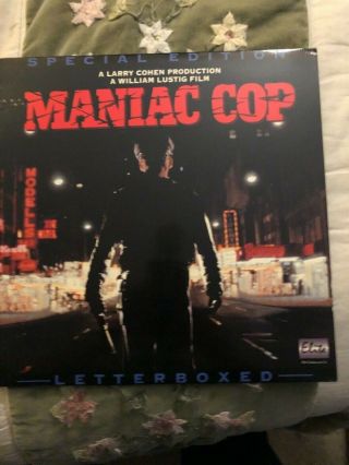 Rare Laserdisc Maniac Cop 2 (1990) Widescreen Special Edition