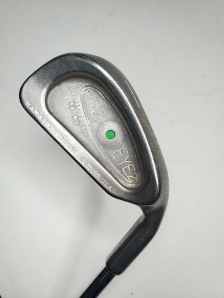 Ping Eye 2 Green Dot 1 Iron Golf Club Rh Steel Shaft 1 Iron Rare