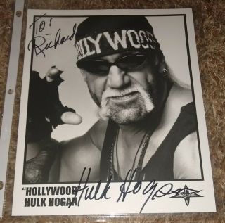 Hollywood Hulk Hogan Nwo Wcw Autograph Auto 8x10 Photo Signed Rare Promo Pic