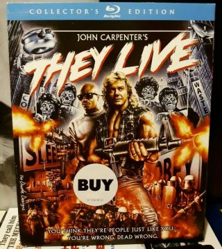 They Live Blu - Ray Scream Factory John Carpenter W/rare Oop Slipcover