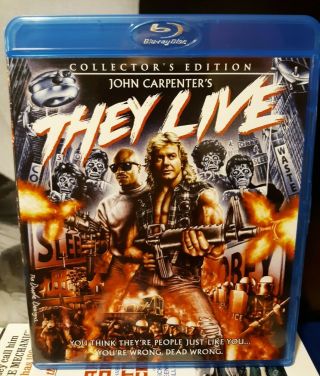 They Live Blu - ray Scream Factory John Carpenter w/RARE OOP SLIPCOVER 3
