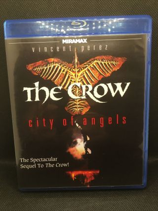 The Crow: City Of Angels (blu - Ray Disc,  2011) Oop Out Of Print Htf Miramax Rare
