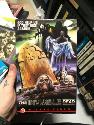 The Invisible Dead Case Only Horror Slasher Sov Oop Rare Slip Big Box Htf Vhs