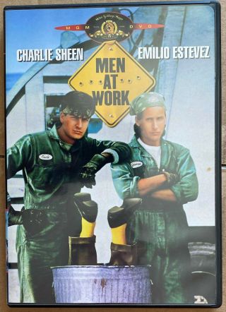 Men At Work 1990 Dvd Rare Oop Emilio Estevez Charlie Sheen Fast