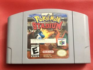 Pokemon Stadium Nintendo 64 N64 Cartridge Rare Battle Game Pikachu