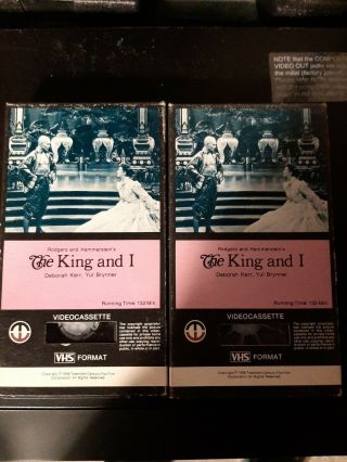 The King And I Vhs 1978 Magnetic Video Release Rare Parts 1 And 2
