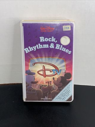 Disney Dtv Rock Rhythm & Blues 1984 Vhs Clamshell Rare Oop