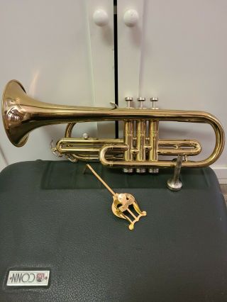 Vintage Conn Director Shooting Star Trumpet H13613x Case & Conn 4 Mp Rare