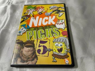 Nick Picks 5 Dvd Rare Nickelodeon Spongebob Squarepants Mr.  Meaty The X 