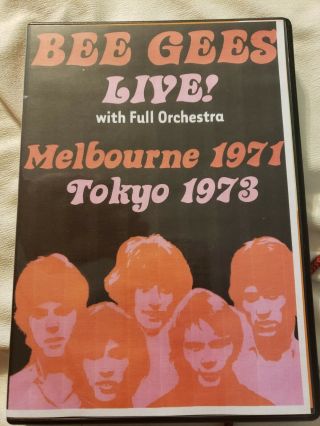 Bee Gees - Live With Full Orchestra Melbourne 1971 Tokyo 1973 Rare Dvd - R Video