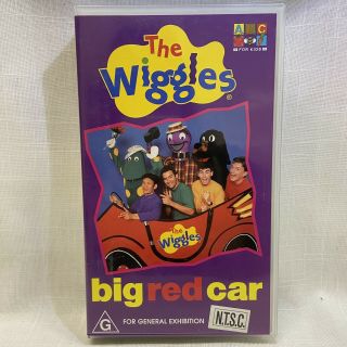 The Wiggles Here Comes The Big Red Car Vhs Rare Htf
