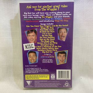 The Wiggles Here Comes The Big Red Car VHS RARE HTF 2