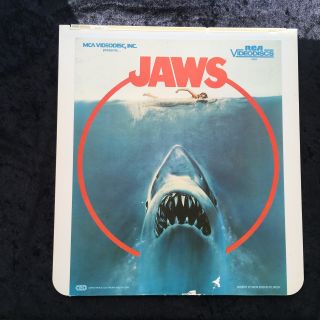 Jaws Video Disc Rca Selectavision Video Disc 1983 Ced Htf Rare Vintage