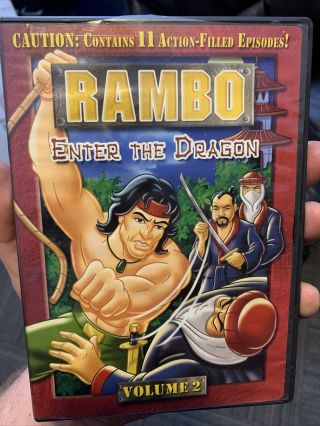 Rambo Vol.  2,  Enter The Dragon,  Dvd Cartoon Animated Series,  Rare Oop 1986