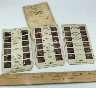 Rare Vintage Dealer Accessory Slide Set Of 1954 Chevrolet.  Salesman Sample.  Wow