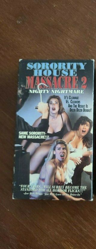 Sorority House Massacre 2 Nighty Nightmare Horror Vhs Cult Rare