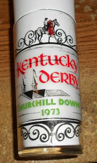 1973 Kentucky Derby Churchill Downs Julep Glass/secretariat/very Rare
