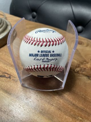 Mike Trout Game Baseball Foul Ball Angels Non Auto Rare Vs Oakland