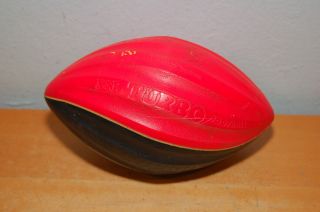 Vintage Nerf Turbo Spiral Football,  Black And Red,  1989 Rare