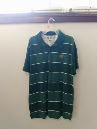 Rare Canterbury South Africa Springboks Since 1906 Rugby Polo Shirt Mens Xl.