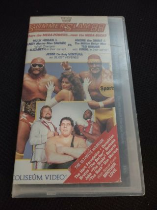 Wwf Summer Slam 88 Vhs Coliseum Video 1988 Hogan Mega Powers Andre Rare
