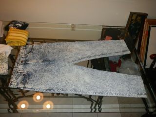 Vintage Levis 540 Acid Washed Blue Jeans Mens 36 X 32 Made In Usa Rare