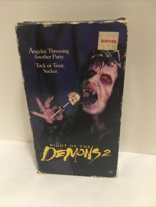 Night Of The Demons 2 Vhs,  1994 Rated R Trick Or Treat Sucker Horror Rare