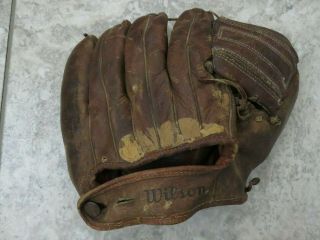 Vtg Rare 1950s Al Kaline Wilson Baseball Glove Mitt Model 573cl /lht Made In Usa