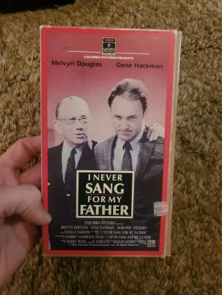 I Never Sang For My Father (vhs,  1987) Rare Oop Not On Dvd