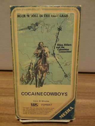 Cocaine Cowboys (vhs,  1979) Media Video Jack Palance Andy Warhol - Rare