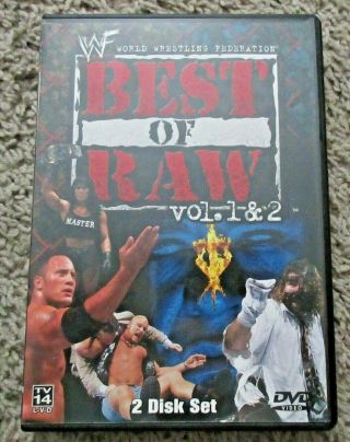 Wwf Best Of Raw Vol.  1 And 2 Dvd Rare Wwe Oop Volume 1 & 2 Stone Cold The Rock