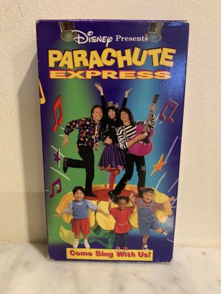 Rare Disney Presents Parachute Express: Come Sing With Us 1995 Vhs Tape