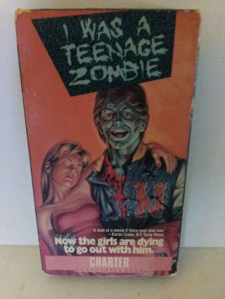 I Was A Teenage Zombie (rare Vhs 1987) Comedy/horror Cult Classic