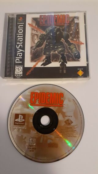Ships Same Day Epidemic (sony Playstation 1) Ps1 Black Label Complete Game Rare