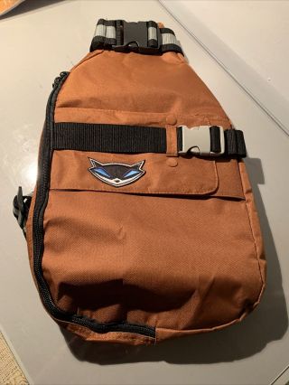 Infamous 2 Sly Cooper Backpack Orange Sling Bag Rare Playstation 3 Cross Promo