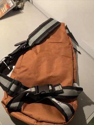 Infamous 2 Sly Cooper Backpack Orange Sling Bag Rare Playstation 3 Cross Promo 2