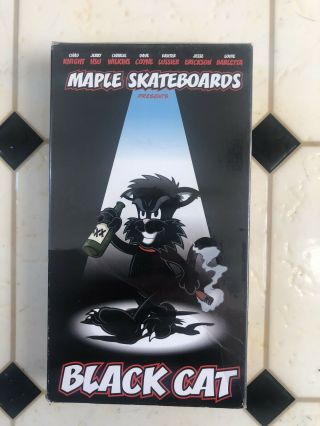 Maple Skateboards Black Cat Rare Vhs Skate Video Skateboard Jerry Hsu
