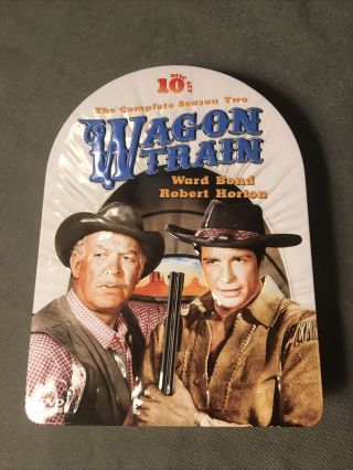 Wagon Train: The Complete Season Two (dvd,  10 - Disc Set) In Rare Collector Tin
