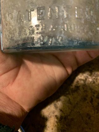 Rare 1873 Phillips Milk Of Magnesia Bottle Light Blue