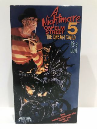 A Nightmare On Elm Street 5 The Dream Child Vhs Media Horror Rare Rental