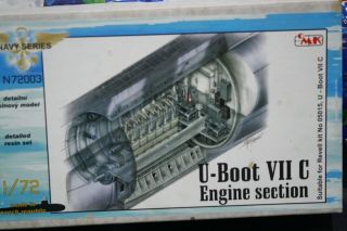 1/72 Cmk U - Boat Vii C Engine Section Wwii Resin For Model Boat Ship Rare