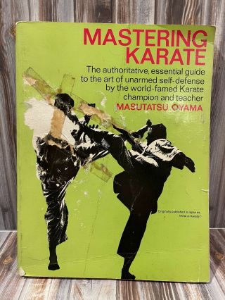 Rare Mastering Karate By Mas Oyama Black Belt Karate Kung Fu Martial Arts