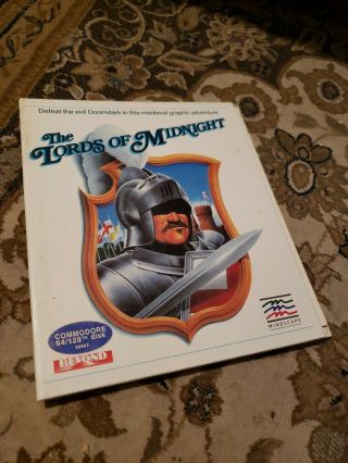 The Lords Of Midnight Commodore 64/128 Game By Mindscape,  Case Only No Disk